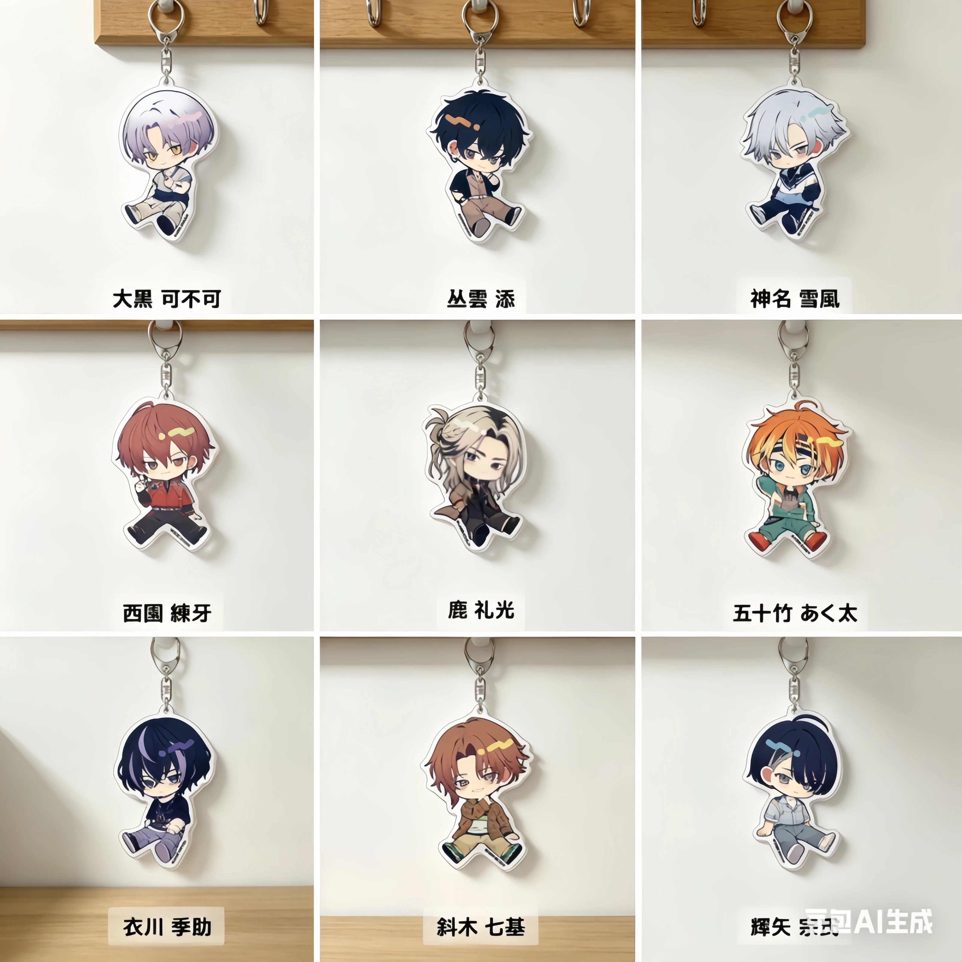 Nuevo Llavero Acrílico 18TRIP de 6cm para Cosplay, Accesorios de Colección, Regalo de Cumpleaños, Colgante para Mochila, Souvenir al por Mayor de Personajes
