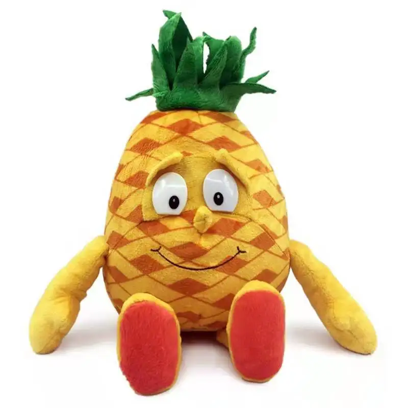 25cm Fruits Vegetables Plush Toys Kawaii Watermelon Garlic Pineapple Banana Soft Toy Cute Fruits Elf Stuffed Doll for Kids Gifts