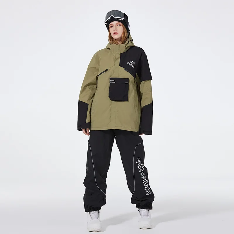 Inverno 2024 tuta da sci maschile Outdoor Snowboard Costume nuovi vestiti da neve per adulti Sport alpino impermeabile giacca da sci antivento pantaloni