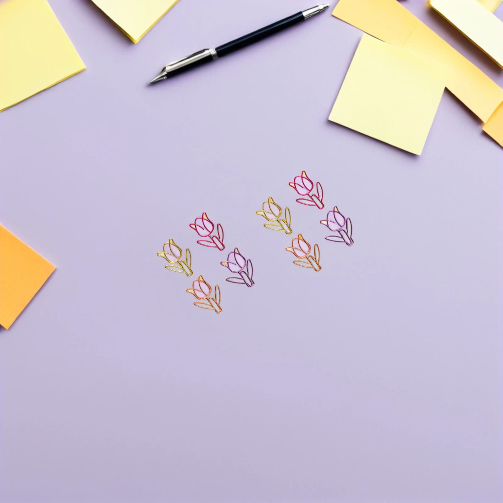 

80 Pcs Cute Paperclips Colored for Planners Decorative File Organization Flower Bookmarks Small