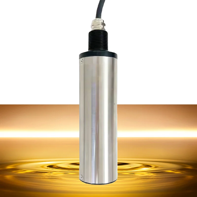 Oil in Water Sensor Analyzer with RS485 Output Self Cleaning Industry Grade Water Detection Monitor for Oil Industry