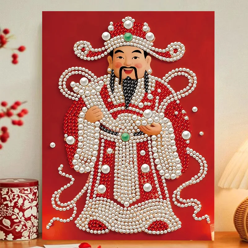 

Castle Lucky Cat God of Wealth Sunflower DIY Pearl Painting Diamond Painting Blessing Kit home decor gift