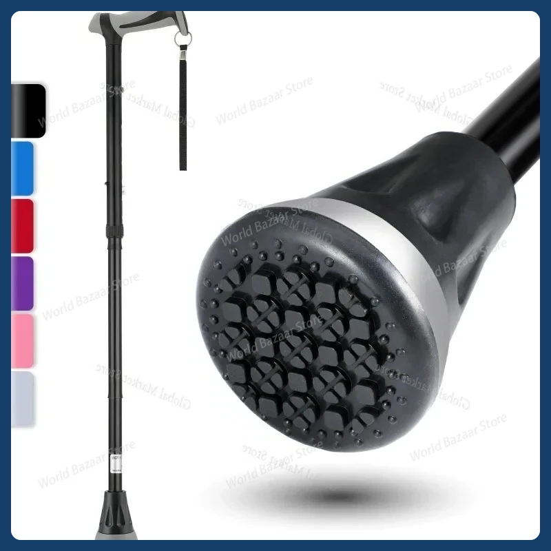 

Folding Crutches Elderly Crutches Non-slip Crutches Outdoor Climbing Poles Retractable Big Foot Pads The Elderly Cane