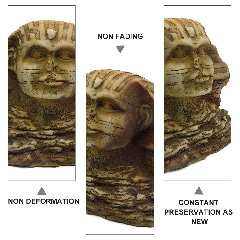 

Sphinx Craft Fish Tank Decor Premium Material Vivid Aquarium Ornament No Fading Safe for Fish Unique Landscaping