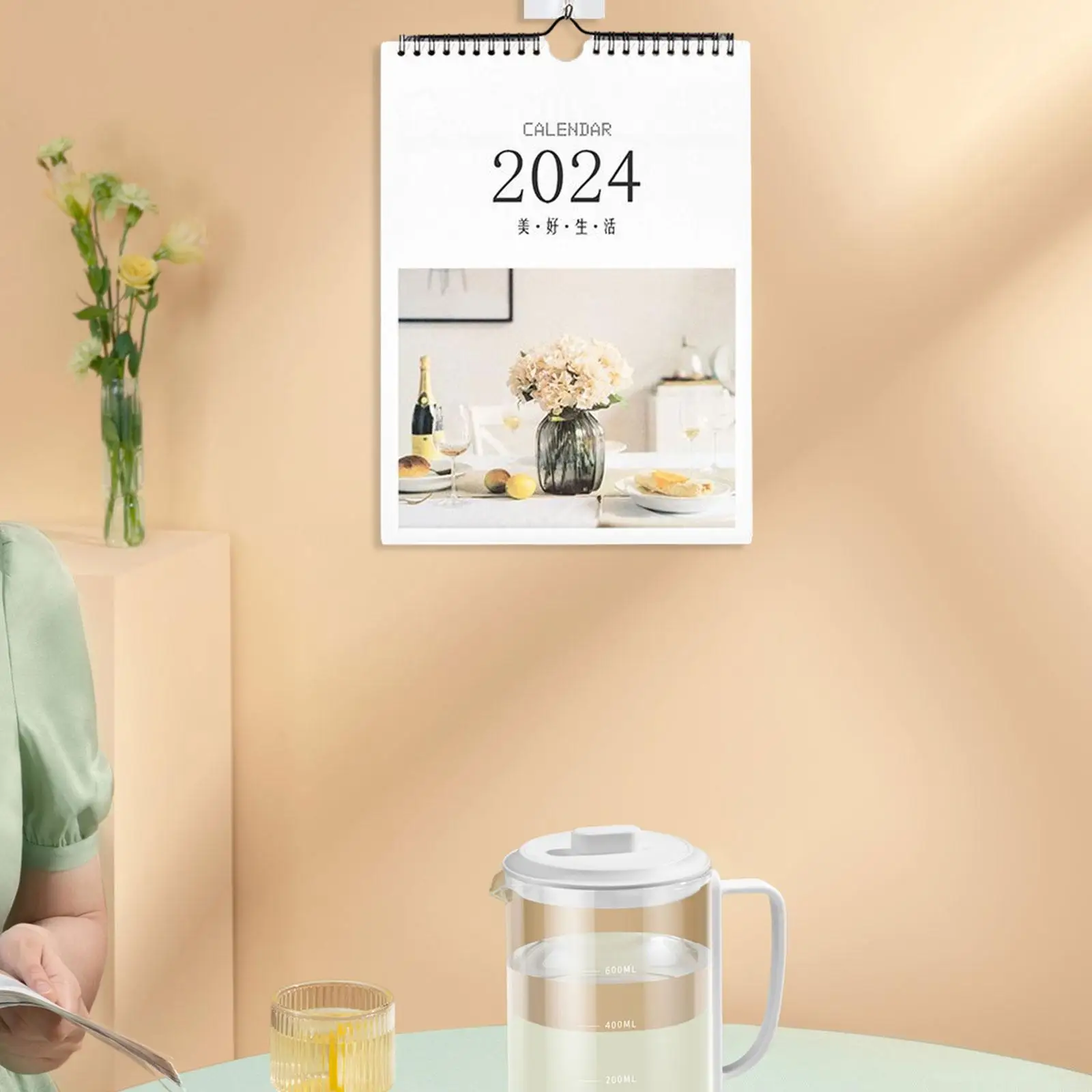 Spoel Muur Kalender Met Haak Maandelijkse Kalender Voor Kantoor School Slaapkamer