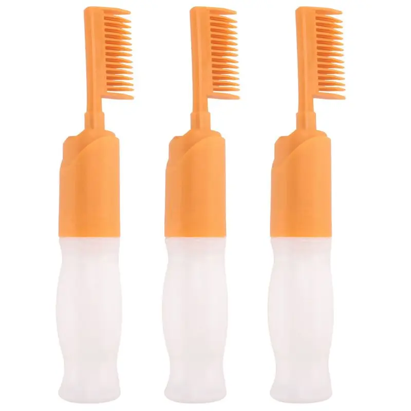 

Efficient-3X Hair Dyeing Comb Hair Dyeing Brush With Bottle DIY Combing Salon Dyeing Baking Oil Brush Hair Dye Tool