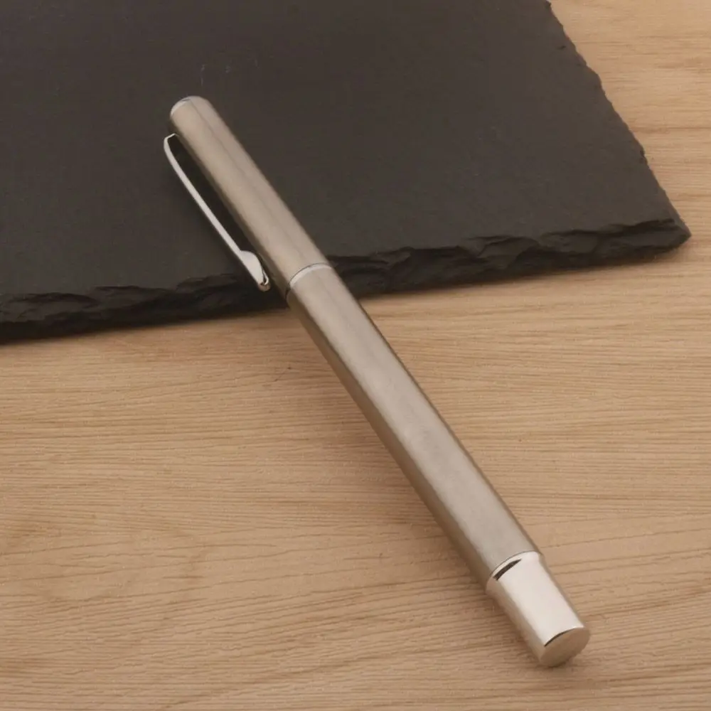 

Long Knife Research Pen 1.0mm Stainless Steel Brown Polishing Pen Tip Calligraphy Practice Pen School Supplies Gift Stationery