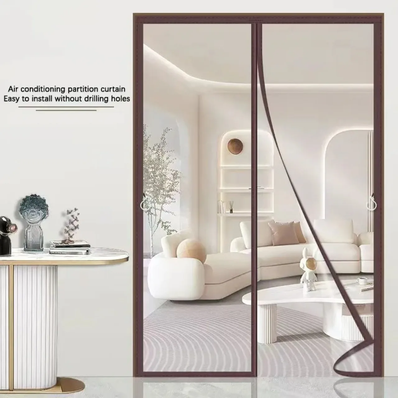 Winter Full Magnetic Block Magnetic Door Curtain, Easy To Install Insulated Windproof and Cold Proof To Prevent Temperature Loss