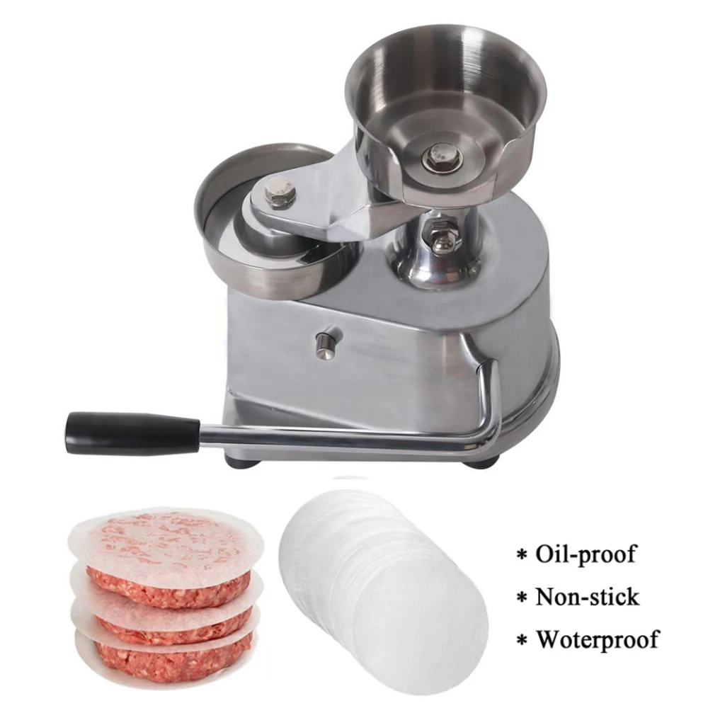 100/ 130/150mm Manual Hamburger Press Burger Forming Machine Round Meat Shaping Aluminum Machine Forming Burger Patty Heavy Duty