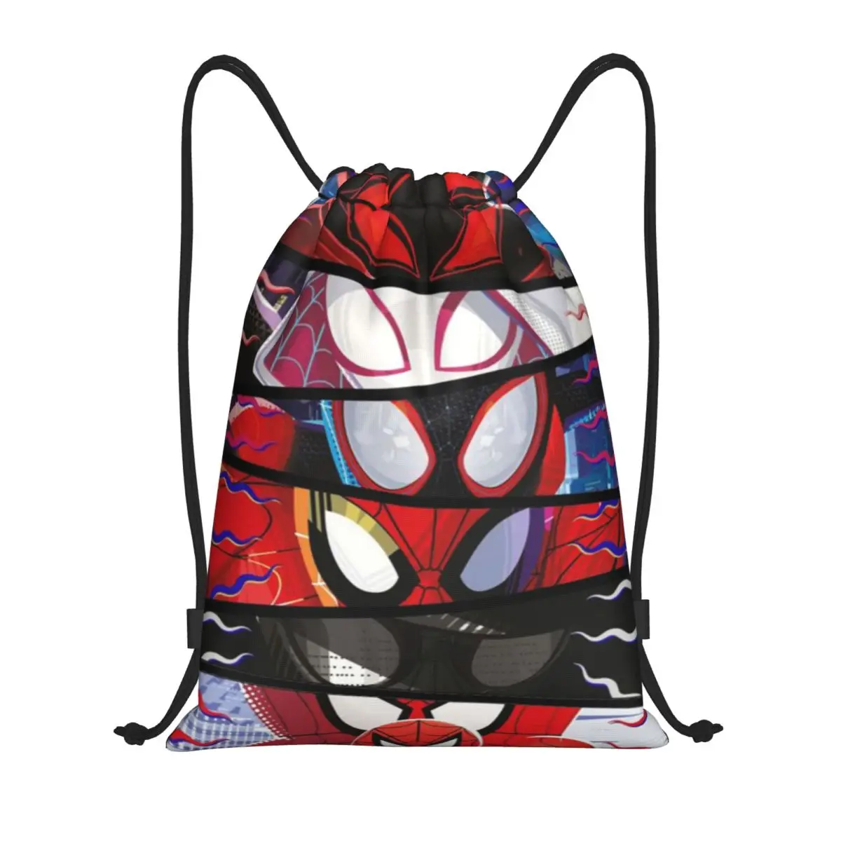 

Сумка на шнурке Marvel, рюкзак-мешок на шнурке с изображением Человека-паука, регулируемый рюкзак-мешок на шнурке, сумка для хранения вещей в стиле Мстителей