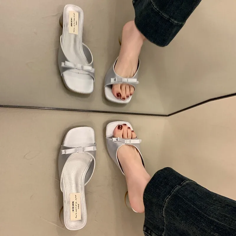 Picture 3: Women's Summer Outdoor One Strap Comfortable Sandals Bowknot High Heel Platform Wedges Pumps