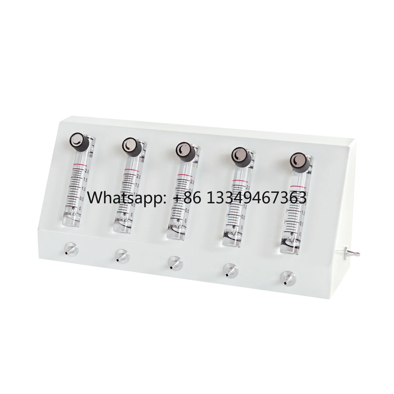 Hospital Home Use 2L 5L Flow Rate Flowmeters Distributor Flow Splitter With Firebreak Valve