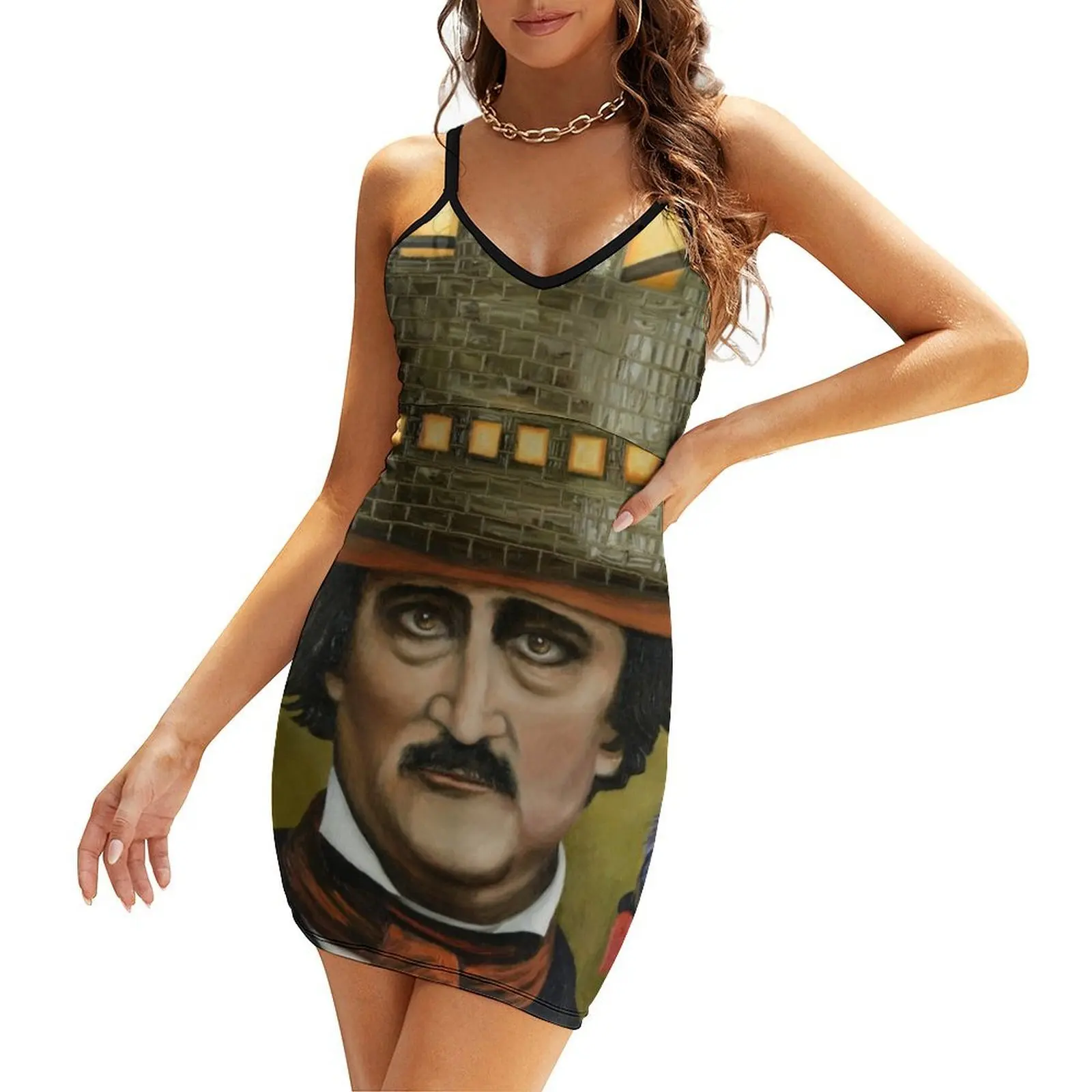 

Edgar Allan Poe Sling Dress dresses women summer 2025 dresses summer luxury woman evening dress summer dress for women 2025
