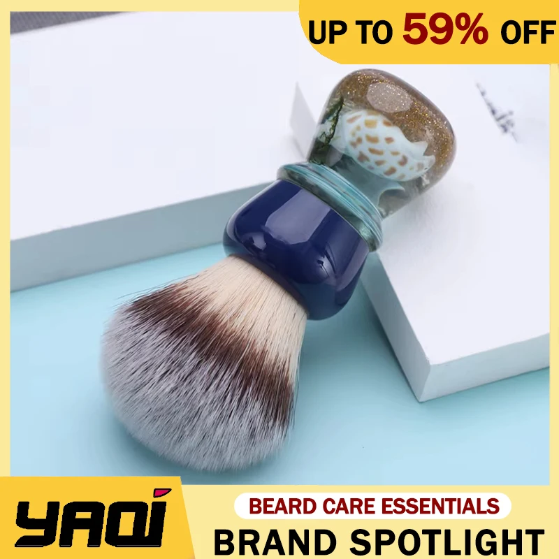 

Yaqi Atlantis 24mm Synthetic Hair Men Shaving Brush Durable Resin Handle Provides High Quality Comfortable Grip For Male Shaving