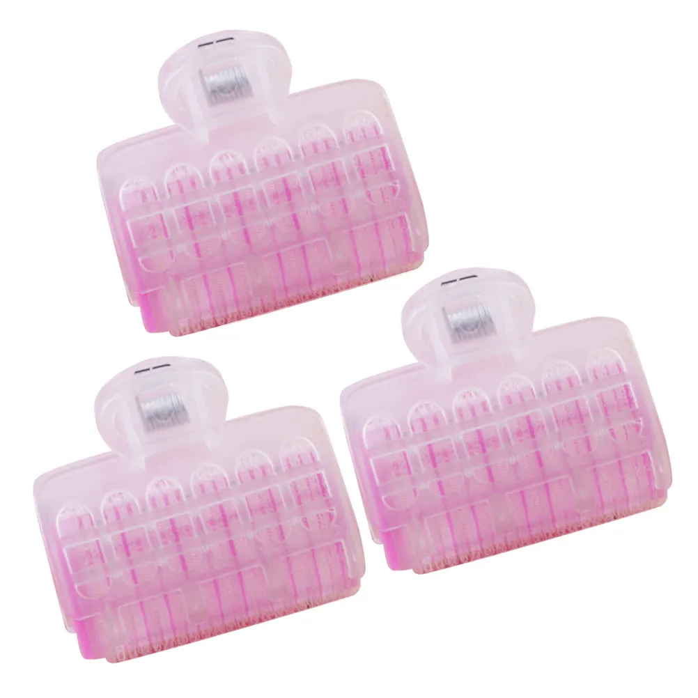 

9Pcs Large Pink Hair Rollers DIY Curlers Set Styling Tools for Wet Damp Dry Hair No Harm Recyclable Multiple Uses