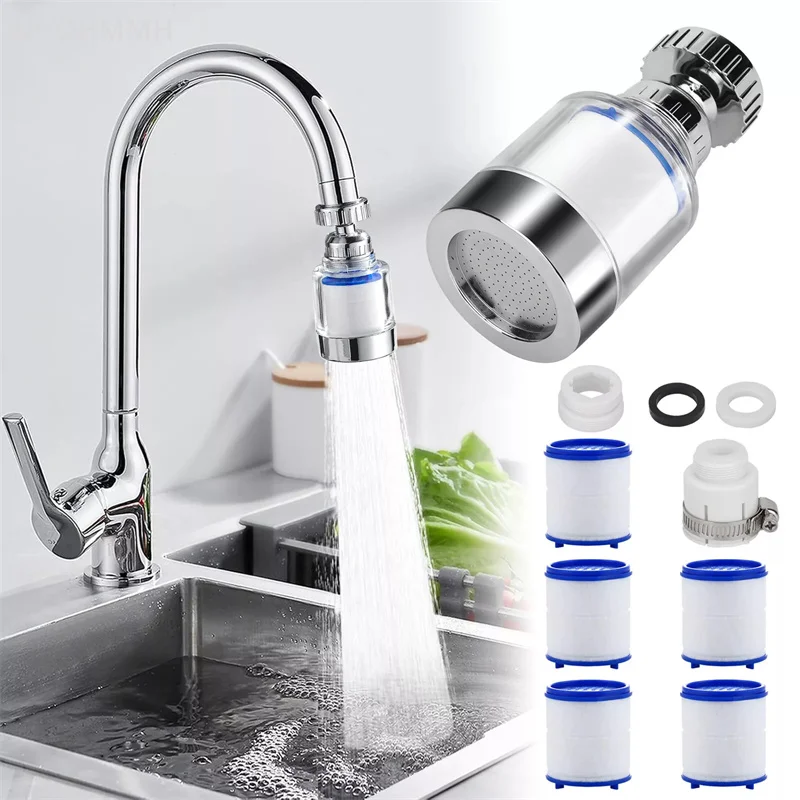 

Faucet Filter Element Water Purifier Nozzle Set Household Filter Chlorine Removal Heavy Metal Filter Softening Hard Water