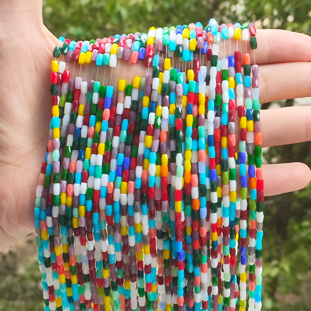 Glass Seed Beads 2Mm Jewelry Making - 95 unids/lote 2X4mm tubo largo cristal