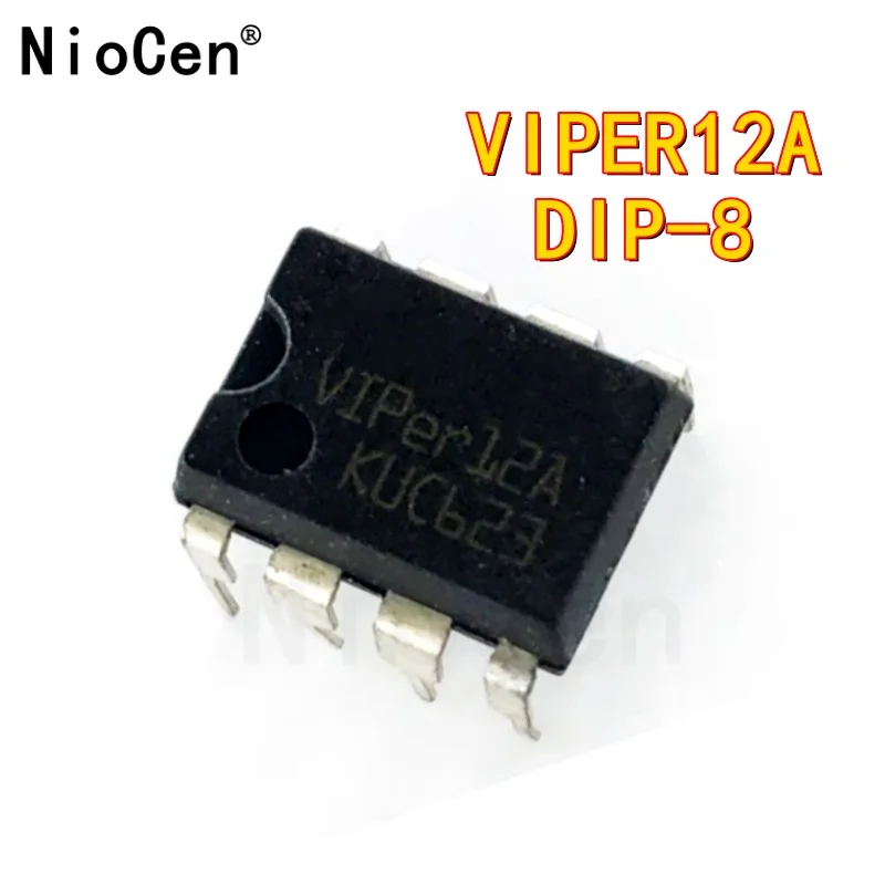 （1-10pcs）VIPER12A original imported power chip IC AC-DC controller and voltage regulator plug DIP-8