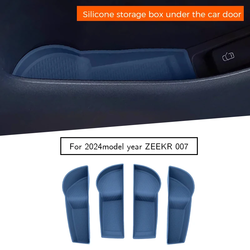 

silicone storage box under the car door for zeekr 007 2024-