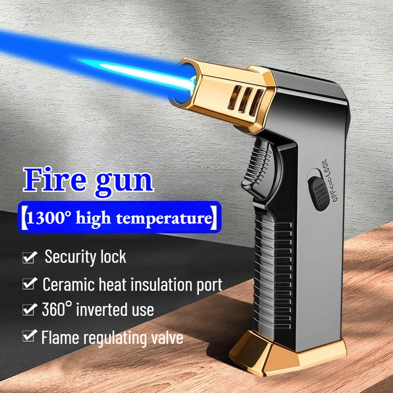 

2025 Direct-rush Windproof Blue Flame Lighter Outdoor Barbecue Multi-purpose Ignition Gun 1300℃ High Temperature Ignition Device