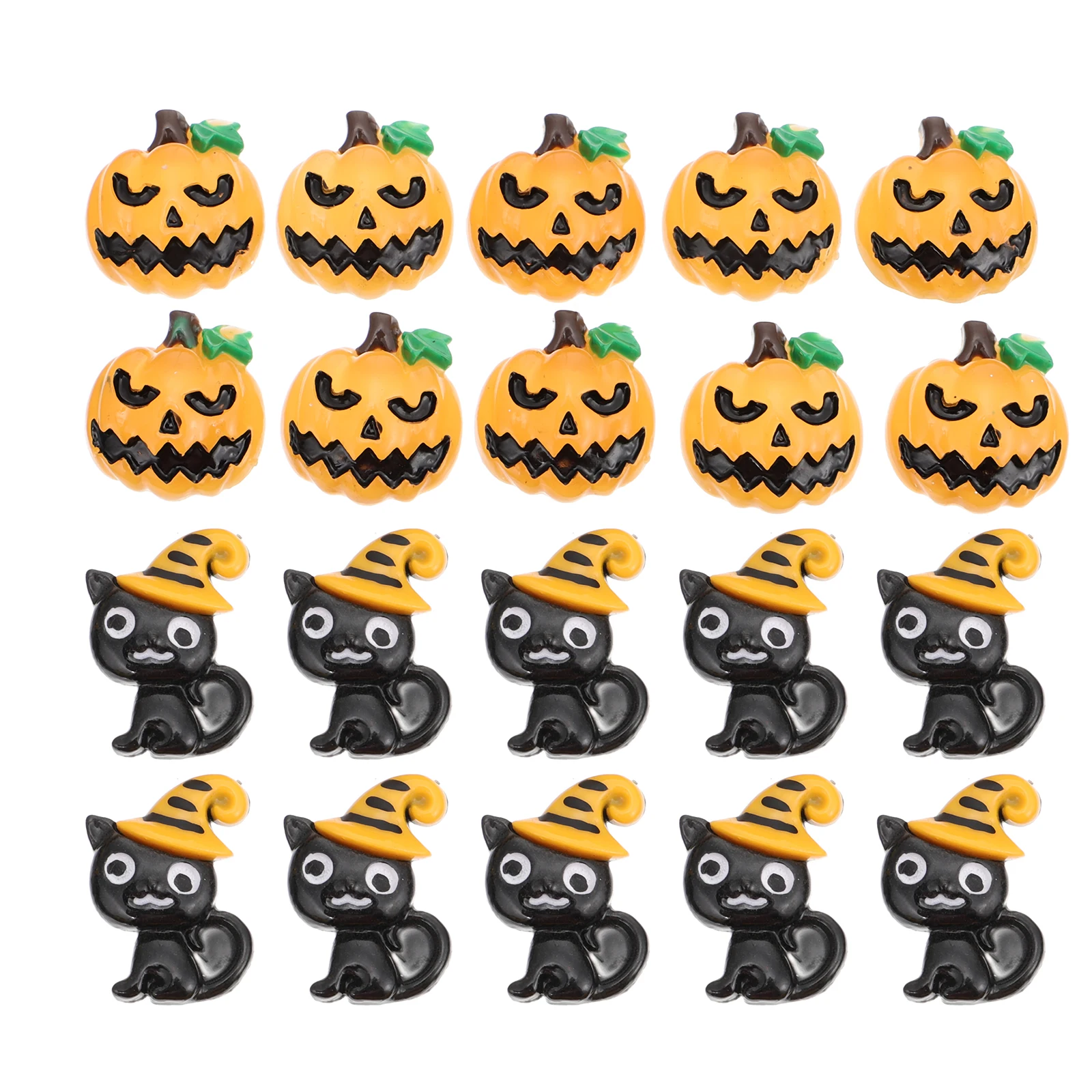 

20pcs Hairpin Accessories Clips Plastic Halloween Halloween Embellishment Charm Embellishment Craft Suite Storage Containers