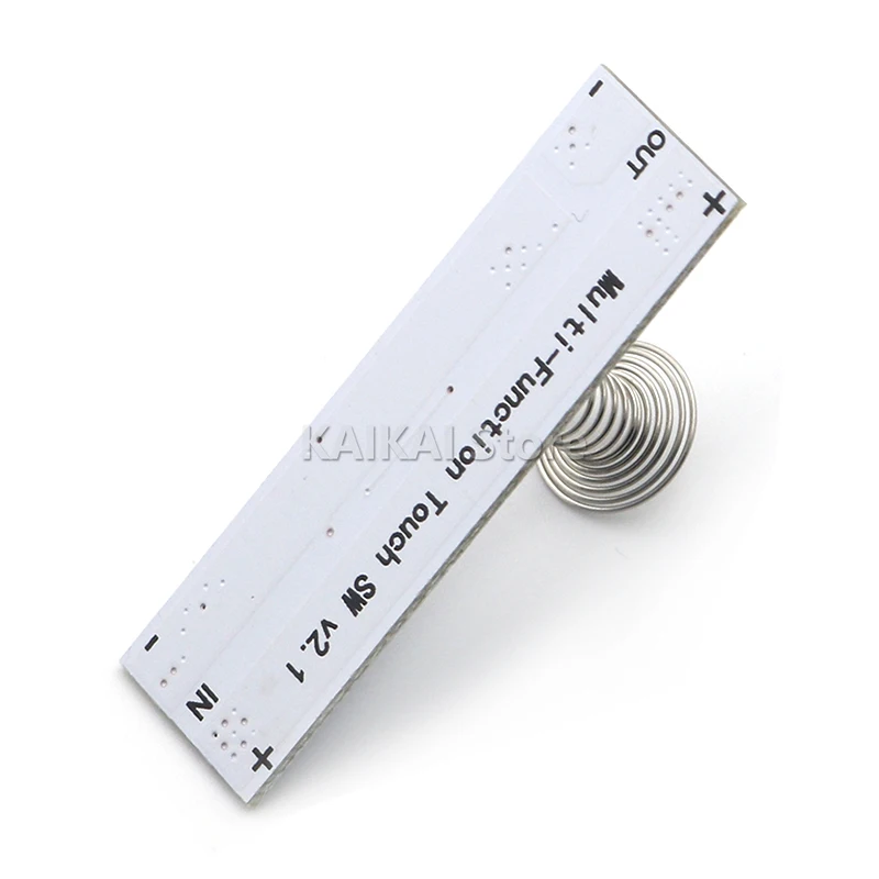 DC 12V Capacitive Touch Sensor Switch Coil Spring Switch LED Dimmer Control Switch 9-24V 30W 3A for Smart Home LED Light Strip