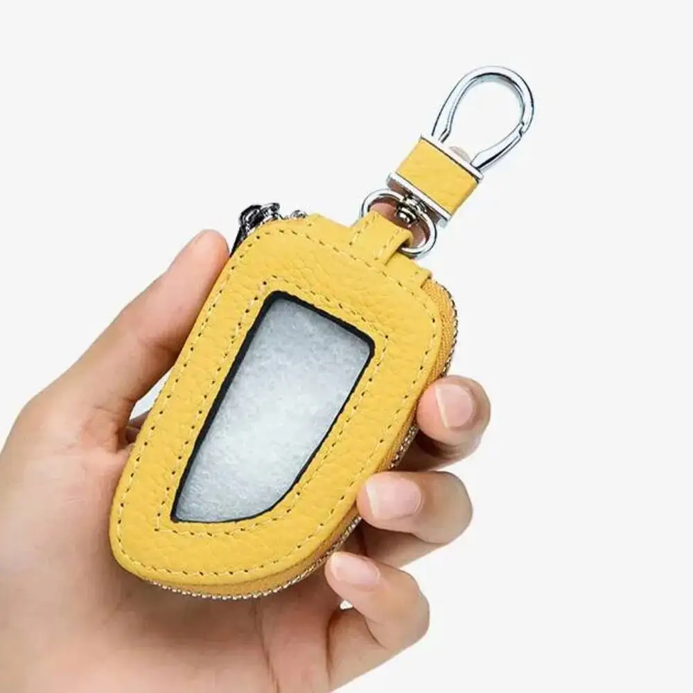 Man Card Purse Lady Car Key Case Sunroof Men's Car Key Bag Woman Key Wallet Genuine Leather Women's Key Case For Car Use