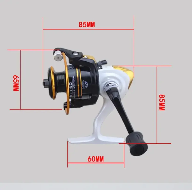 10BB Full Metal Spool Mini Reel MI 150 500 series Spinning reels Palm Size Reel Wheel Lure Bass Trout Outdoor Ice Fishing Sea Ro