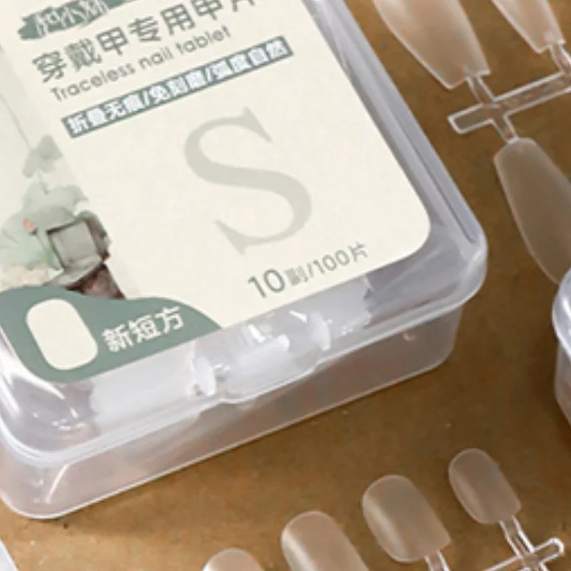 100PCS/Box False Nails Press On nails Artificial Clear Fake Nail Tips For Extension Manicure DIY Decoration Tools