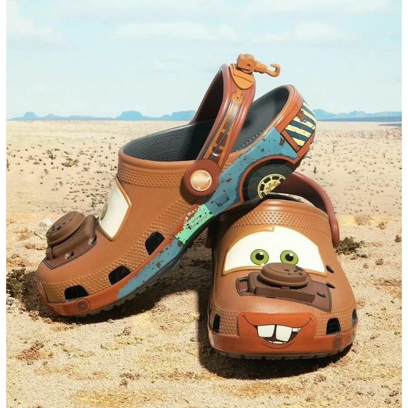 Cartoon anime Disney classic Cars trailer Mater brown slippers Lightning McQueen friends Mega Crush beach shoes home casual shoe