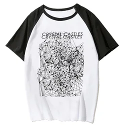 Crystal Castles top women comic graphic t-shirts female harajuku 2000s clothing