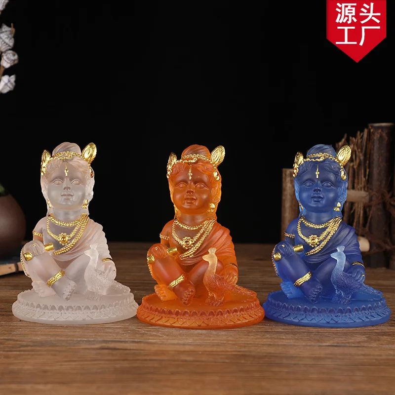 

Sculpture Sculpture Water Glazed Resin Crafts Ornament Ornament Like Miaoyin Muse Like Indian Buddha Statue
