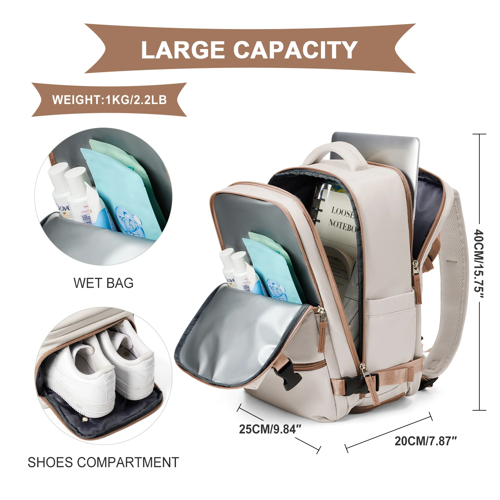 Travel Backpack Airplane Cabin for Men Women Short Distance Cabin Size Laptop Backpack Carry ons Bag Ryanair 40x20x25 Backpacks