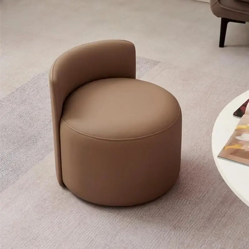 

Stool Home Living Room Sofa Chair Foot Coffee Table Low Stool Premium Back Chair Door Shoe Change Stool Dressing Round Sto