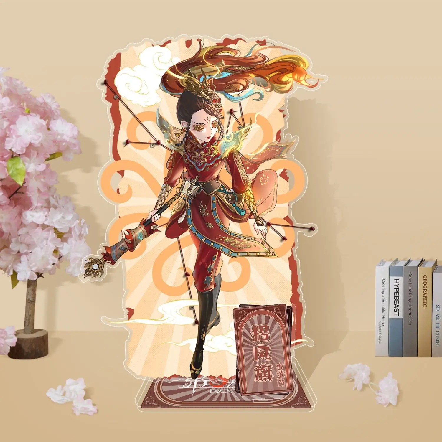 Ornamen figur Anime, 20CM pengenal tyemma Emma hutan Model berdiri akrilik piring tanda berdiri Desktop indah tampilan meja hadiah alat peraga