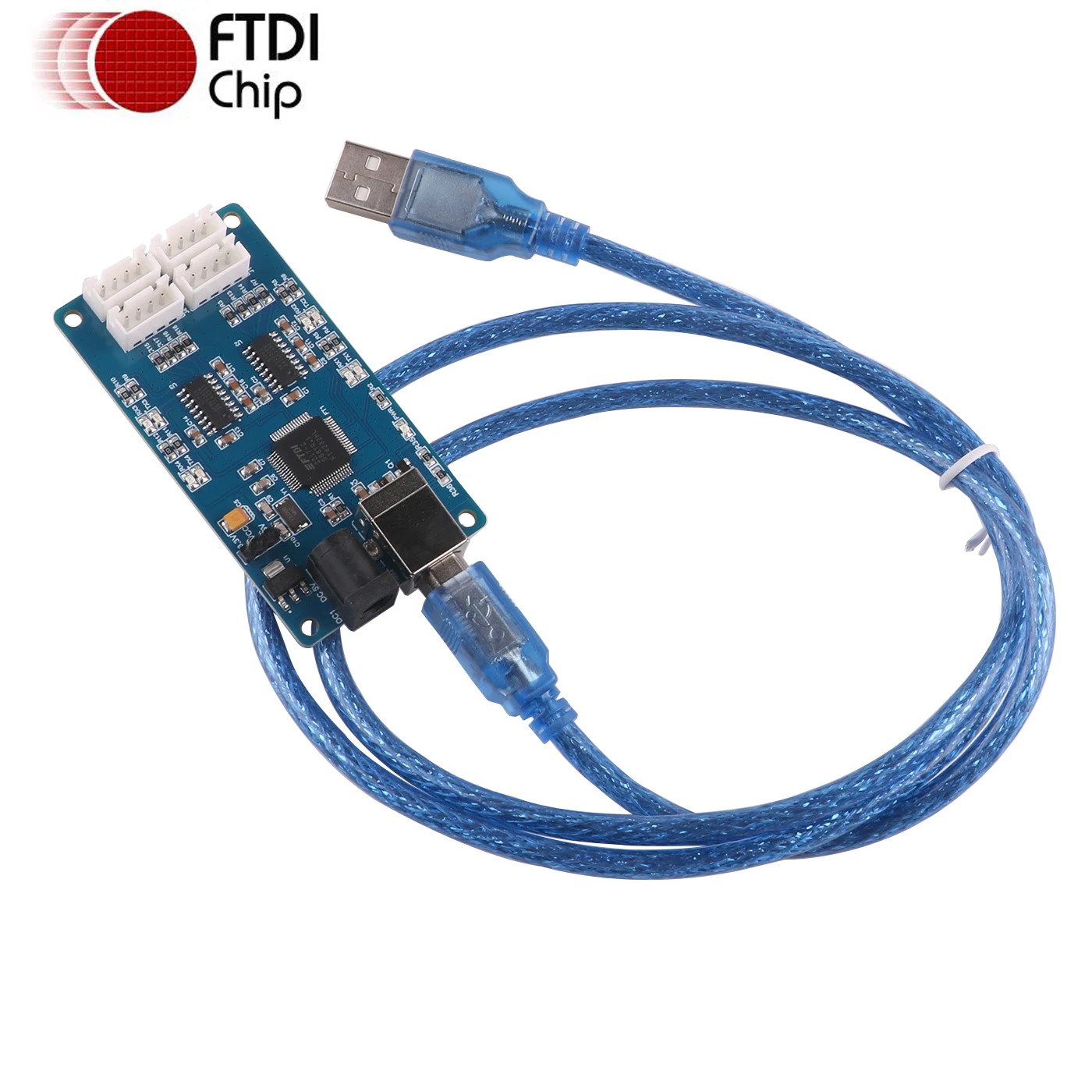 

FTDI FT4232H High Speed USB to 4 Channel 2.54mm Terminal RS232 Serial Adapter Converter Programming Communication Upgrade Cable