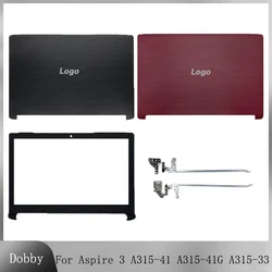 에이서 아스파이어 3 A315-41 A315-41G A315-33 후면 뚜껑 상단 케이스, 노트북 LCD 후면 커버, 전면 베젤 노트북 하우징, 레드 블랙, 신제품