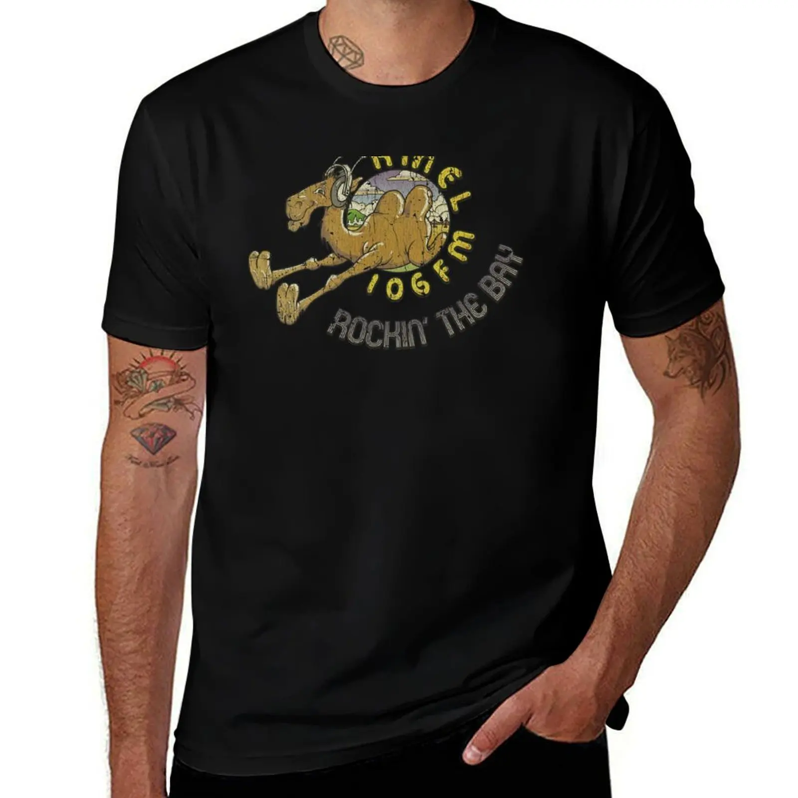 Camel 106 Rockin' The Bay T-Shirt Fitness Quick Dry Short Sleeve Top T-Shirt