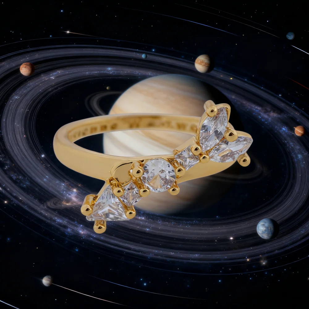 Anillo de plata de ley S925 con forma de flecha de diamante moissanita para joyería de alta gama para mujer