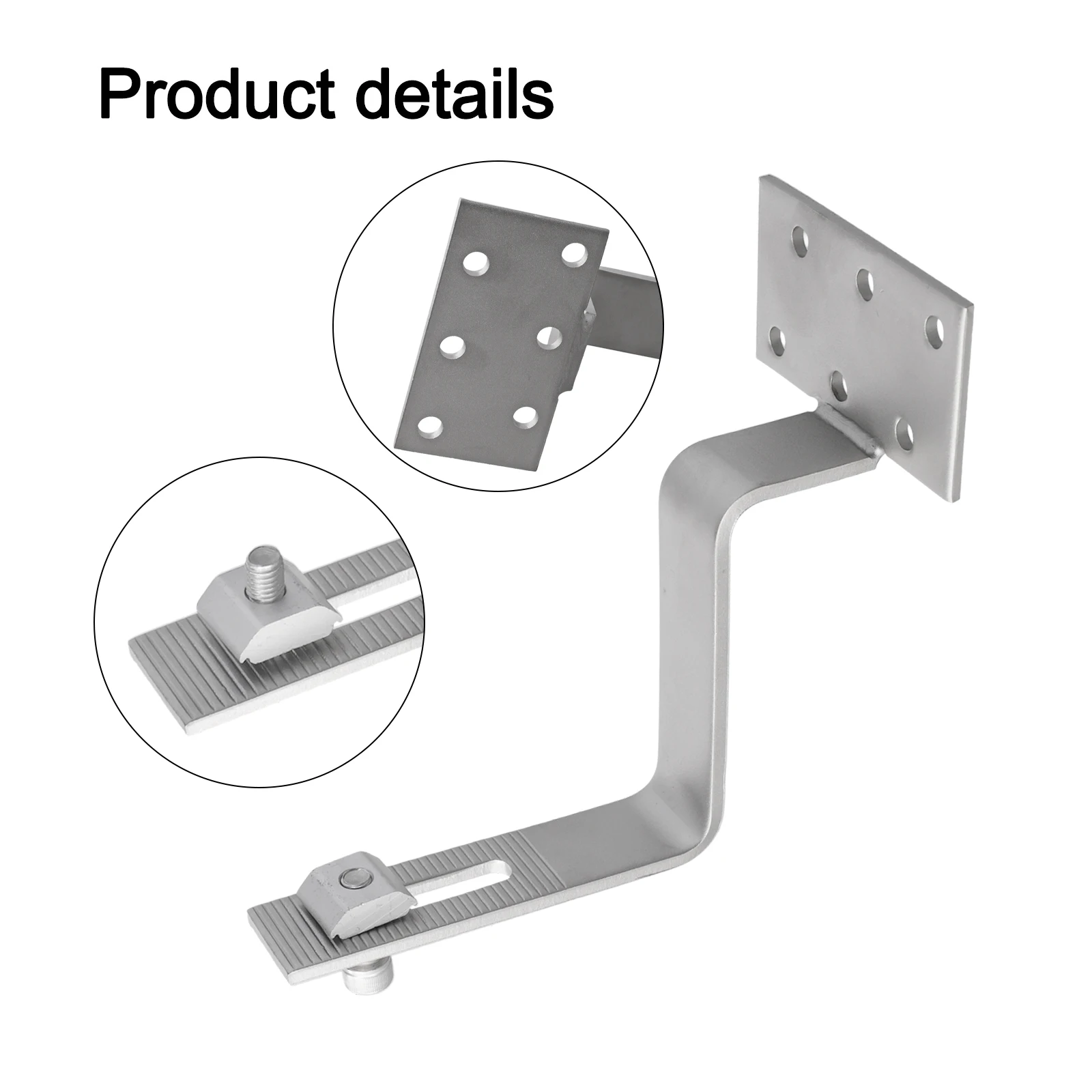 

For Solar Systems For Various Panel Models Outdoor Installation Photovoltaic Accessories Compact Design Solar Panel Hooks