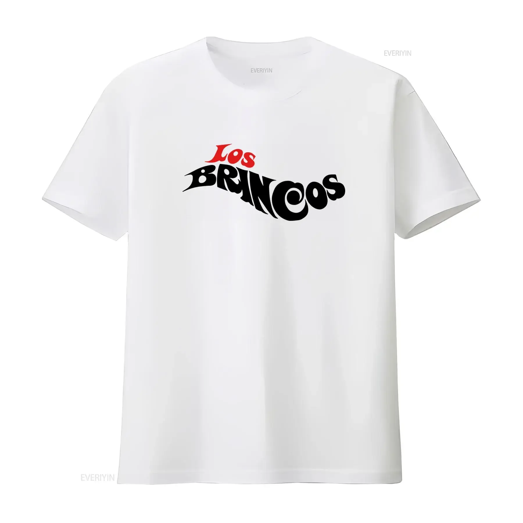Los Brincos Sixties Beat Pop Spanish T Shirt Retro Style Print Casual vintage Washed Stretched fashion Versatile Stylish