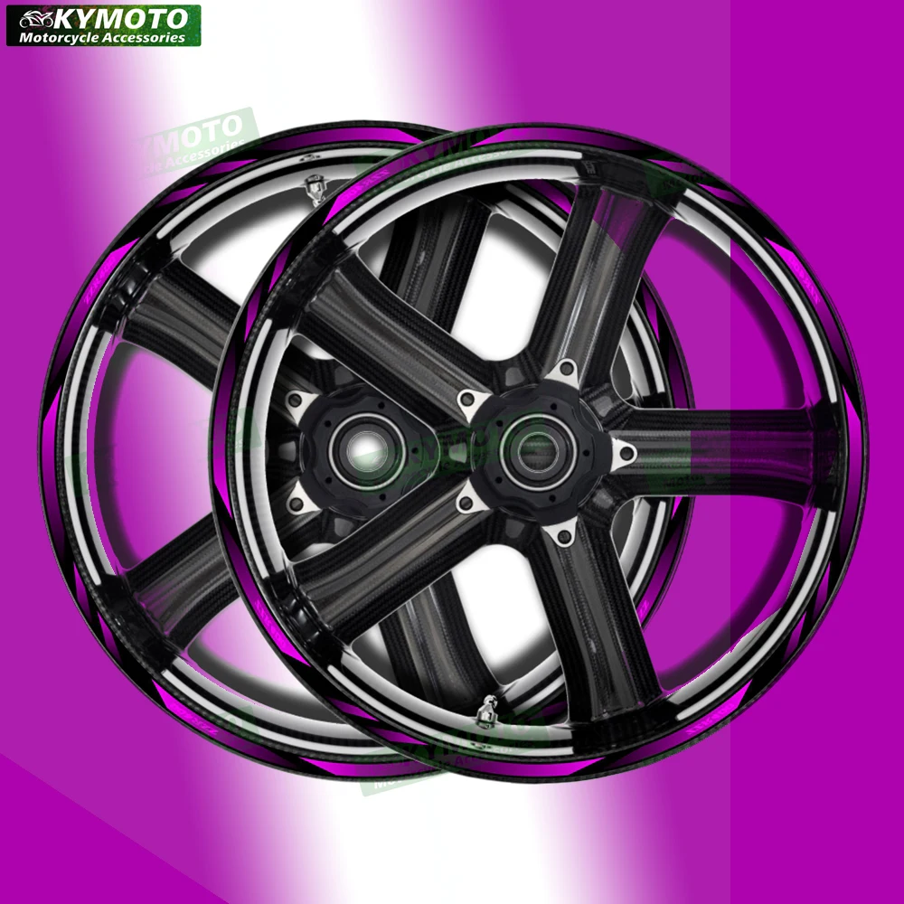 Akcesoria motocyklowe do ZZR400 ZZR 400, naklejki na koła przednie i tylne 17 cali, owiewki, zmodyfikowane naklejki odblaskowe, dekoracja.