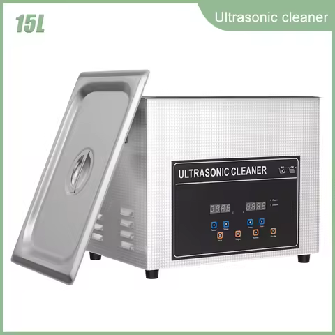 15L Ultrasonic Cleaner 40kHz Ultrasonic Cleaning Machine Heater Timer Ultrasound Cleaner Ultra Sonic Bath for Carburetor Engin