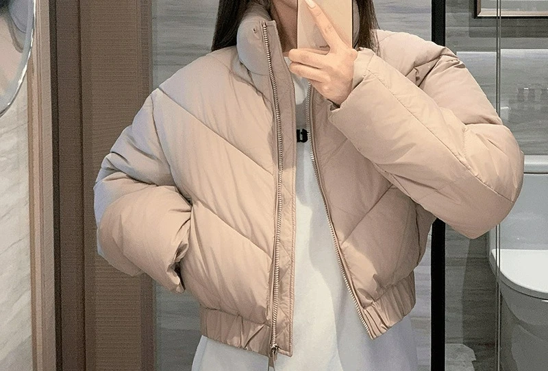 2025 New Women's Winter Short Warm Cotton Jacket Versatile and Slimming Loose Jacket