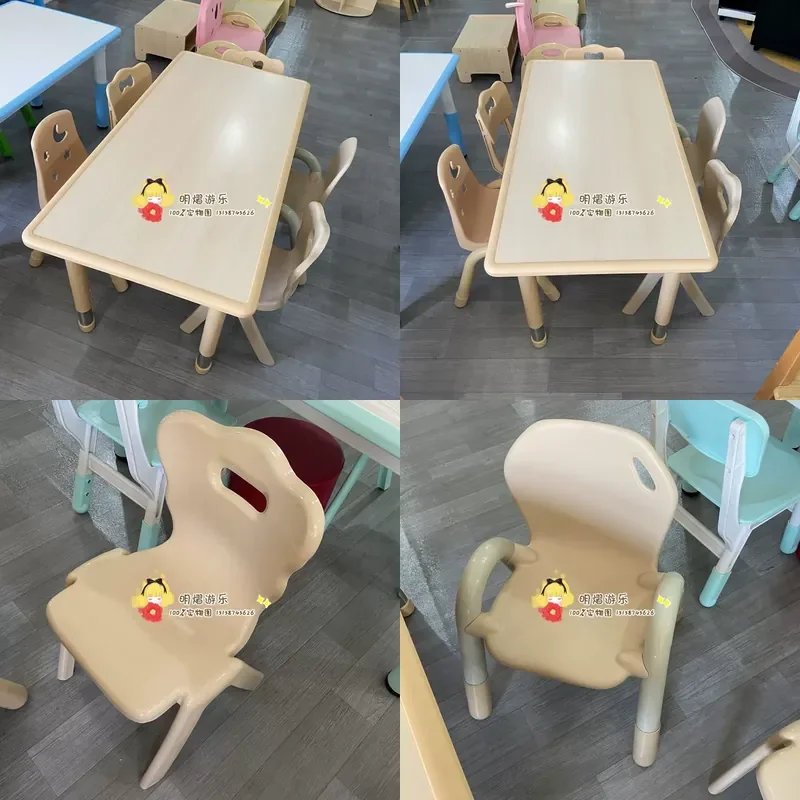 2026 Lifting household writing table, desk, rectangular desk, kindergarten table, children's study table and chair set,