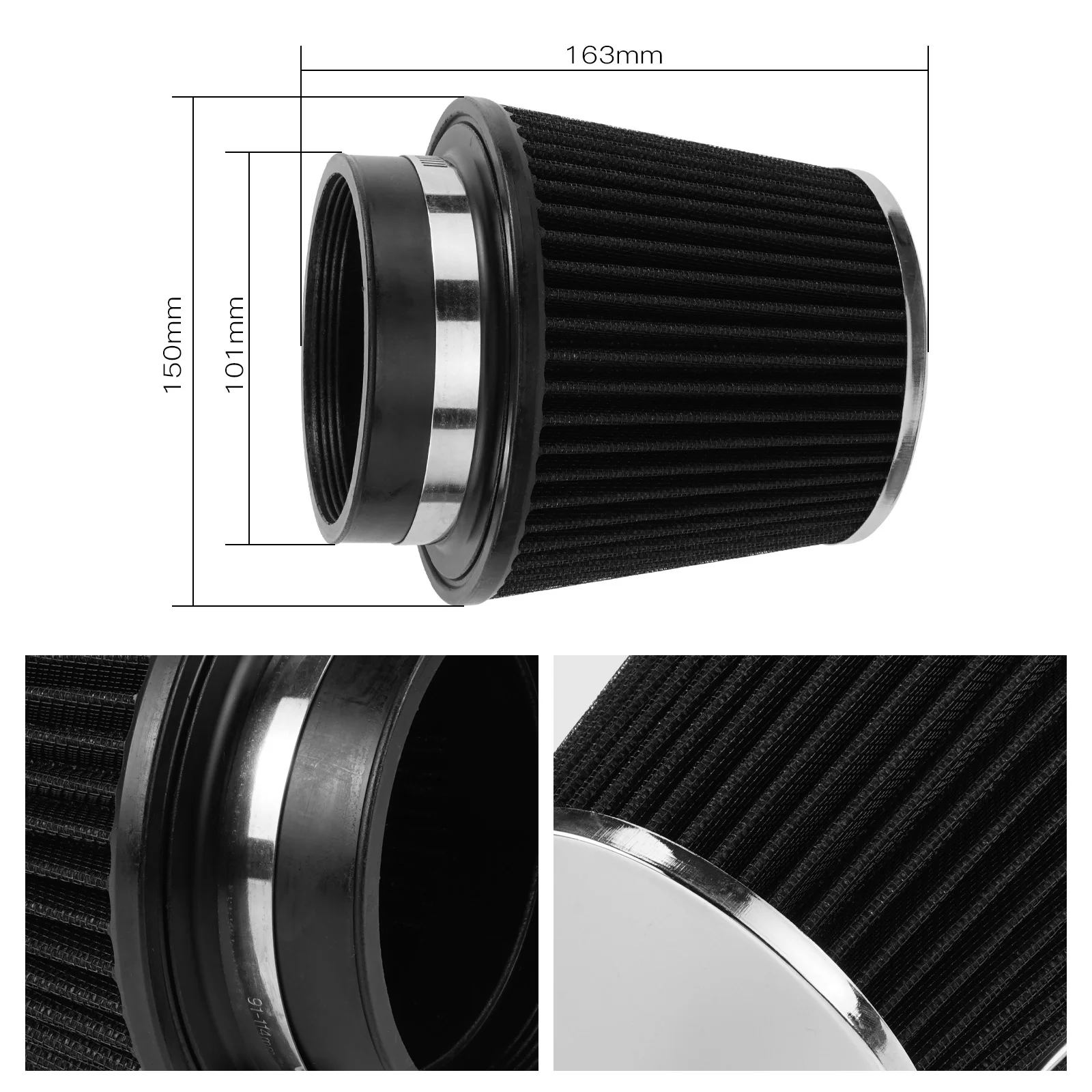 NICECNC YFZ450 Air Filter Air Cleaner For Yamaha YFZ450R 2007-2023,2017 2009-2023 2016 2021 YFZ450X ATV Accessories