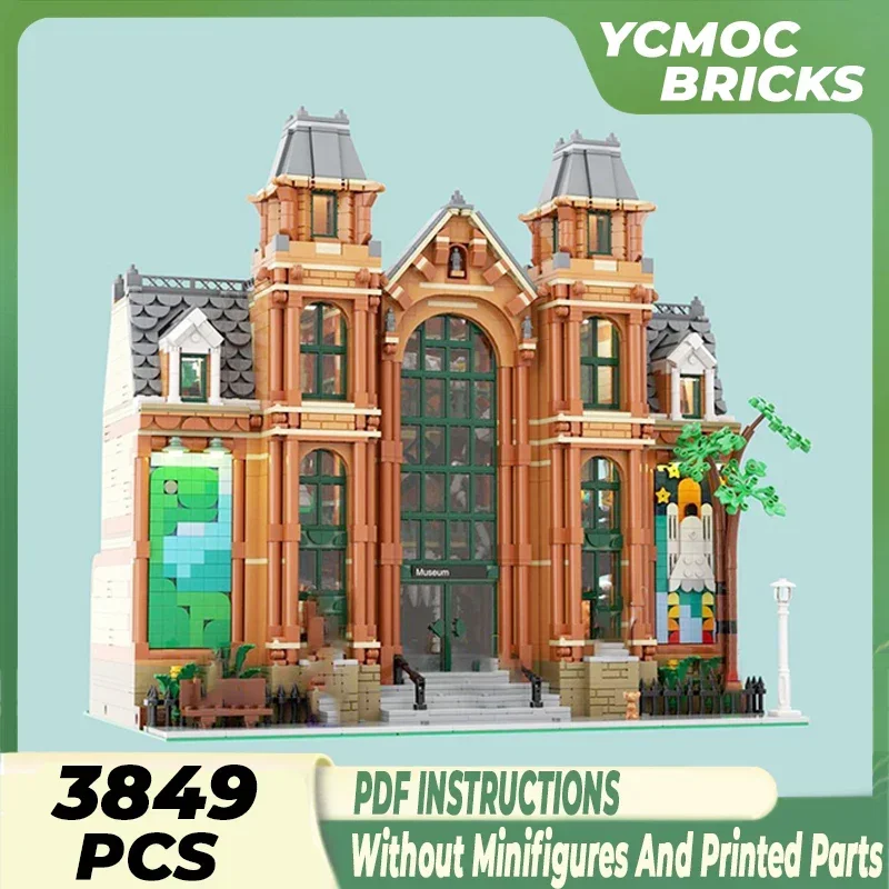 Street View Model Moc Building Bricks London Natural History Museum Technology Modular Blocks Gifts Christmas Toys DIY Assembly