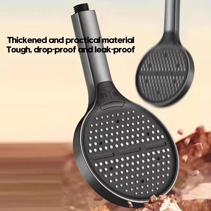 

New 15CM Large Panel High Pressure Shower Head 3 Modes Adjustable Water Saving Spray Pressurized Showerhead Bathroom Accessories