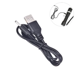 1Pc DC5V 500MA Cord Mobile DC Power Charger For LED Flashlight Torch Dedicated USB Cable