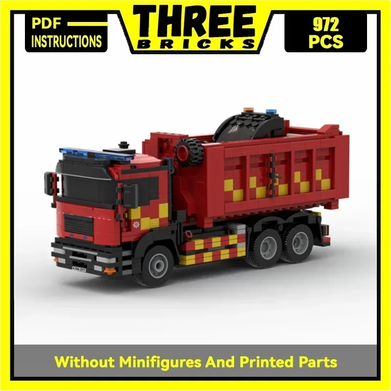 Moc Building Bricks Car Model London Fire Brigade Prime Mover Bobcat Technology Blocks Gifts Christmas Toys DIY Sets Assembly